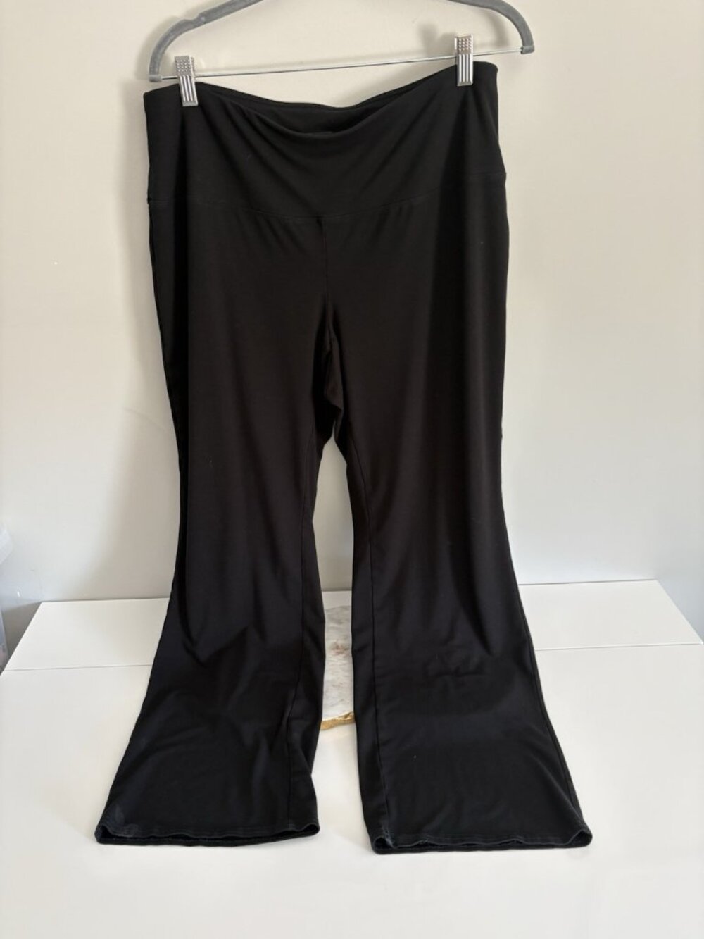 J. Jill Size 1X Wearever Smooth-Fit Barely Bootcut Black Pants Womens Pull On